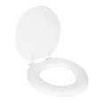 thumbnail image 4 of Mainstays Round 16 in Soft Cushioned Toilet Seat, Classic White, 4 of 7