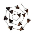 thumbnail image 4 of Cadenas de para canaletas con 12 copas, resistentes para drenaje de aleros, decorativas de metal para bajantes exteriores, techos y patios., 4 of 8