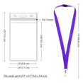 thumbnail image 3 of Lanyards WEZEBEL de 24 unidades, morados, con cierre de seguridad y porta credencial impermeable, 3 of 6