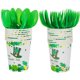 thumbnail image 2 of Día de San Patricio Conjunto de vajillas de manteles de tela de mesa para tiendas de cucharas Servilletas Kit de vajilla Decoración de vacaciones 114 paquetes Inevent HA012518-00, 2 of 7