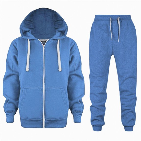 Children 2 Piece Zip Up Sweatsuits Long Sleeve Hoodies Casual Drawstring Sweatshirt With Sweatpants For Girls Boys Tracksuit Sweatsuits Set Back-To-School Outfit Set 3-4 Years
