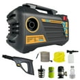 thumbnail image 1 of Lavadora a presión eléctrica 1450 PSI 3 puntas de presión diferentes Lavadora eléctrica Máquina de limpieza con manguera de espuma para hervidor de agua para cercas de patio Entradas de acceso Limpiez, 1 of 8