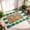 Floral, variant on Layered Doormat Set 27.5x43.3 and 17x30 Blue White Striped and Floral Welcome Mat Farmhouse Entryway Porch Indoor Outdoor