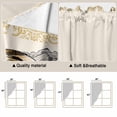 thumbnail image 3 of Rooster Farm Animal Country Kitchen Window Curtains, Swag Curtains Valance for Bedroom Living Room Bathroom, Chinese Style Plant Rod Pocket Window Treatment Curtain Block Drapes 2 Panels 28"x36", 3 of 9