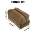 thumbnail image 4 of Unique Bargains Small Plush Makeup Bag Soft Beauty Cosmetic Bag Cute Travel Zipper Toiletry Bag for Women Brown, 4 of 7