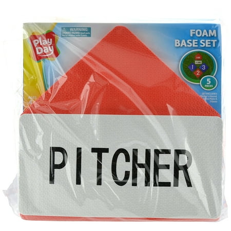 Play Day Foam Base Set, Red/White/Blue, 5 Pieces