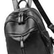 thumbnail image 4 of Sonducket Mochila de cuero suave de la PU de moda negra para la prenda impermeable de moda de la PU del bolso de la seguridad de la multitud de Mochilas, 4 of 6
