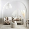 thumbnail image 4 of Bouclair Oatmeal Round Storage Fabric Ottoman, 4 of 10