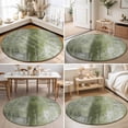 thumbnail image 4 of Round Area Rugs 6Ft, Sage Green Non-Slip Washable Circle Rugs Carpet, Retro Oil Painting Modern Abstract Art Aesthetics Indoor Outdoor Rug Floor Mats Throw Runner for Bedroom Living Room Bathroom, 4 of 8