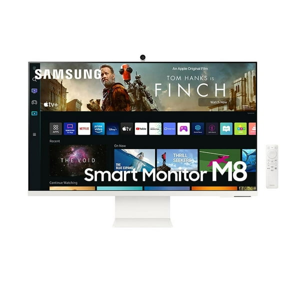 Monitor Samsung UHD HDR 32 Pulgadas con Cámara Slimfit, Acceso Inalámbrico a PC, Alexa Integrada y T