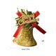 thumbnail image 3 of Juego de adornos para árbol de Navidad de 4 - Campanillas colgantes doradas, rojas y plateadas para decoración navideña • Colgantes de plástico • 5x4x4cm, 3 of 7