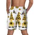 thumbnail image 2 of Haiem Sunflower Gnome Mens Swim Trunks with Compression Liner 2 in 1 Swimming Shorts Stretch Swimwear Quick Dry,Board Shorts-XX-Large, 2 of 9