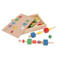 thumbnail image 2 of Juguete de cuentas de madera para niños pequeños juguete de cuentas de madera seguro respetuoso con el medio ambiente práctico para jardín de infancia, 2 of 8