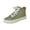 Champagne, variant on Shoe Fash Women's Fashion Rhinestone High Top Lace Up Sneaker Shoes Silver-777, 5