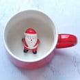 thumbnail image 3 of Taza de café de Papá Noel 3D NQ Cerámica hecha a mano 5,51'x4,3'x3,54', 3 of 4