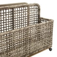 thumbnail image 2 of Crosley Furniture Ridley Wicker Outdoor Storage Pool Caddy for Toys, Floats, Patio Furniture Cushions, 2 of 11