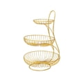thumbnail image 1 of 1Pc Iron Living Room Fruit Basket 3-Tier Exquisite Fruit Storage Basket, 1 of 6