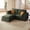 Green, variant on CHIC HOUSE Modular Reversible Storage Ottoman for Sectional Sofa, Removable Washable Slipcover, Waterproof & Pet-Scratch-Resistant Fabric, Comfy Cloud Couch with Dual Cushion for Living Room, Gray