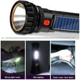 thumbnail image 6 of Solar Rechargeable Flashlights， Multi Function 1000 Lumens LED  With Emergency Strobe Light and 1200 Mah Battery, Emergency Power Supply and USB Charging Cable, Fast Charging, 6 of 6