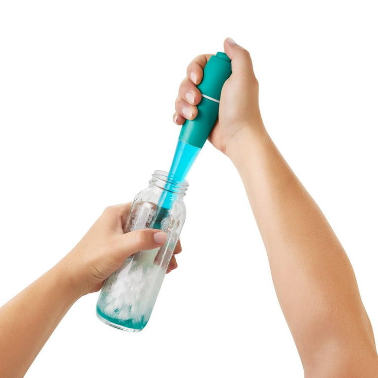 Just In For Your Home Soap Dispensing Bottle Brush, White