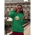 thumbnail image 2 of Cartoon Hungry Ghost Festival Hoodie Women -Image by Shutterstock, Female Large, 2 of 4