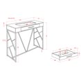 thumbnail image 5 of Furniture of America Lilia Contemporary Bar Table, Chrome, 5 of 7