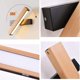 thumbnail image 4 of Luz de pared LED Madera 6w Lámparas de luz de pared de lectura interior modernas Lámparas de luz de ángulo ajustable de 360 ° Ahorro de energía adecuado para escaleras de pasillo Sala de estar junto a la cama del hotel esquí esquí Gafas de esquí, 4 of 5