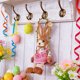 thumbnail image 4 of Hogar y cocina, Decoración del hogar, Decoración, Adornos de Pascua, Adornos colgantes de hierba tejida para jardines, puertas y paredes. Colgante de conejo de fibra de poliéster., 4 of 5