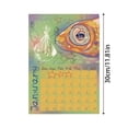 thumbnail image 3 of Calendrier Mural Fait Main Exquis avec Illustrations de Poissons Rouges pour la Maison, 3 of 6