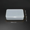 thumbnail image 2 of Uxcell 105x75x25mm Plastic Rectangular Clear Storage Container Box with Lid, 12 Pack, 2 of 5