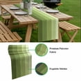 thumbnail image 5 of Green Wood Grain Table Runner - 90 Inch Long, Kitchen Dining Table Runner Dresser Scarves, Ombre Rustic Retro Wooden Plank Farmhouse Decor for Coffee Tables Wedding Party Banquet, 5 of 8