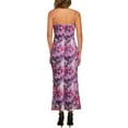 thumbnail image 3 of INSPIRE CHIC Women's Floral Maxi Dress Mesh Sleeveless Bodycon Cocktail Dress XL Lilac, 3 of 6