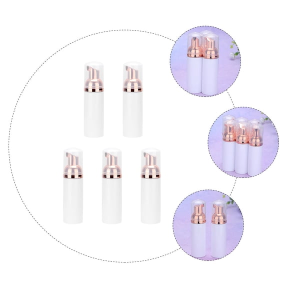 LIFKOME Empty Foaming Bottles Quality Plastic for Liquid Dispensing 5Pcs