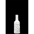 thumbnail image 1 of Urban Trends Collection  Ceramic Round Bottle Vase With Wrinkled Sides, Small - White, 1 of 1