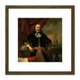 thumbnail image 1 of Bol Michiel De Ruyter Lieutenant Admiral Painting 8X8 Inch Square Wooden Framed Wall Art Print Picture with Mount, 1 of 4