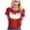 Red-1, variant on Beer Festival Shirt for Women Dirndl Costume Print Tops German Bavarian Oktoberfest Short Sleeve Crew Neck Tee Pullover Blouse