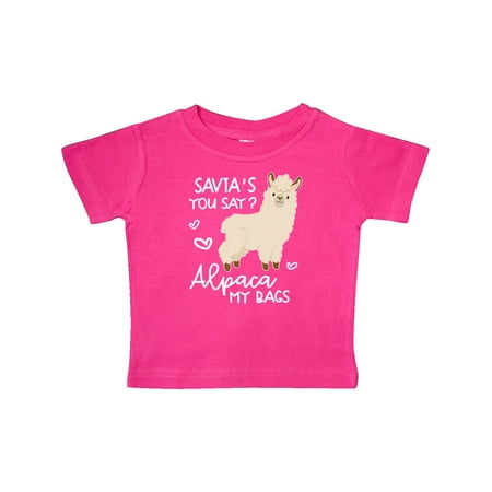 

Inktastic Savta s You Say Alpaca My Bags Gift Baby Boy or Baby Girl T-Shirt