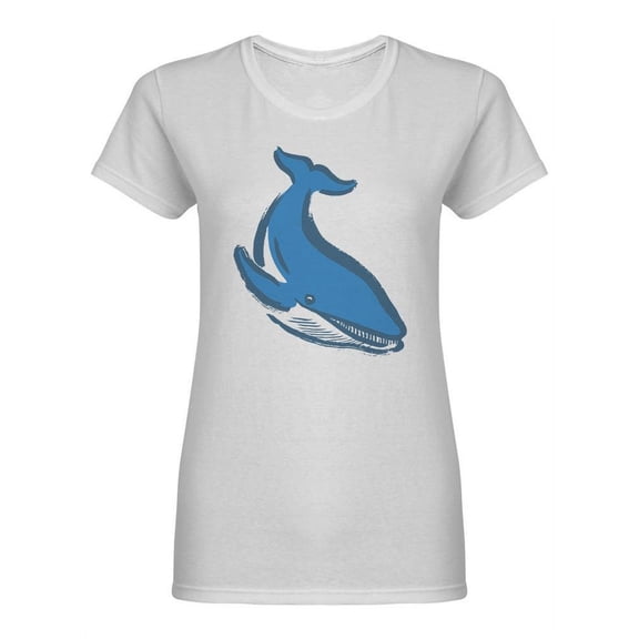 Cute Shark Orca Shaped T-Shirt Women -Image by Shutterstock, Female Small