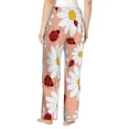 thumbnail image 3 of Balery Daisy and Ladybug print Women's Pajama Pants,Ultra Lightweight Pjs,Lounge Pant-Small, 3 of 9