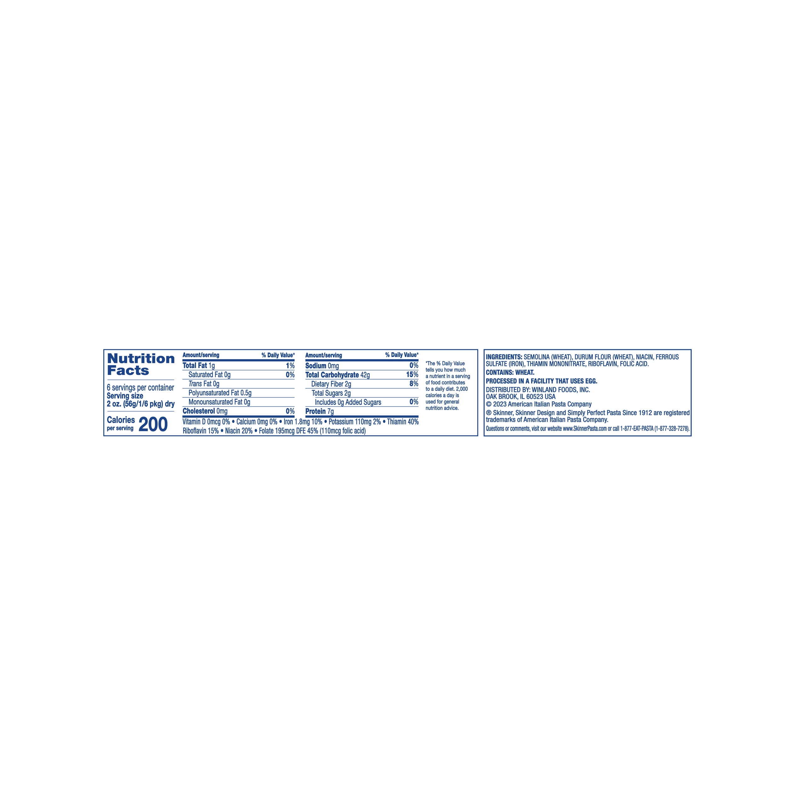 (4 pack) Skinner 12 oz Linguini Pasta