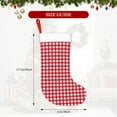 thumbnail image 4 of Rateoe Red Checkboard Print Christmas Stockings,18 Inch Large Christmas Stockings Decoration Ornaments for Holiday Home Fireplace Indoors, 4 of 7