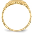 thumbnail image 2 of Avariah 14k Yellow Gold 13.0x10.5mm Closed Back Men's Signet Ring - Ring Size 9.0, 2 of 8