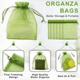 thumbnail image 2 of 50 Pack Multicolor Organza Bags 4 x 6 inch, Small Mesh Bag Drawstring for Jewelry Easter Candy Soap Party Favor, Cute Organza Gift Bag for Valentine Wedding Party Favor Jewelry Candy, 2 of 6