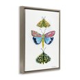 thumbnail image 2 of Stupell Industries Eclectic Bright Moths Trio Brown Floating Frame Canvas Art, 25 x 31, by Farida Zaman, 2 of 7
