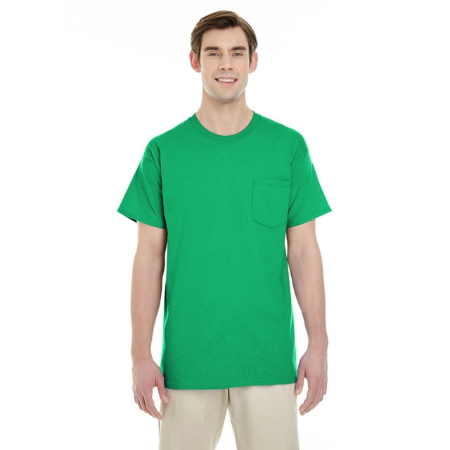 Adult Heavy Cotton 5.3 Oz. Pocket T-Shirt
