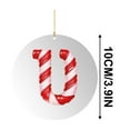 thumbnail image 2 of HomeDM Letter U Christmas Ornaments, 3.9" Xmas Hanging Pendant, Funny 26 Letter Christmas Tree Decorations, 2D Flat Acrylic Xmas Alphabet Pendant for Gifts Wreaths Xmas Tree Decor, 2 of 5