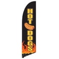 thumbnail image 1 of Vispronet Hot Dog Feather Flag, 2.6ft x 11.2ft Restaurant Flag, Flag Only, 1 of 5
