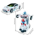 thumbnail image 2 of NAOJIE Transformer Car , Rc Cars, Jouets Robots, Voiture Jouet Lumineuse et Musicale pour Enfants - Voiture de Sport Rouge, 2 of 2