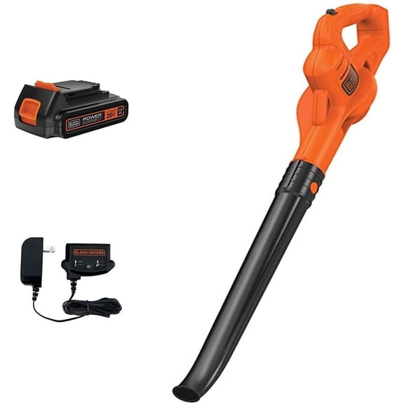 Cordless Leaf Blower with Battery and Charger 20V MAX, Electric Leaf Blower 130 mph Air Speed, Lightweight Design (LSW221)