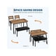 thumbnail image 5 of Home dining mesa set para 4: de madera kitchen mesa con forrado bench y 2 cushioned sillas, space-saving para studio, apartment, o dining room (43x28x30inch), 5 of 9